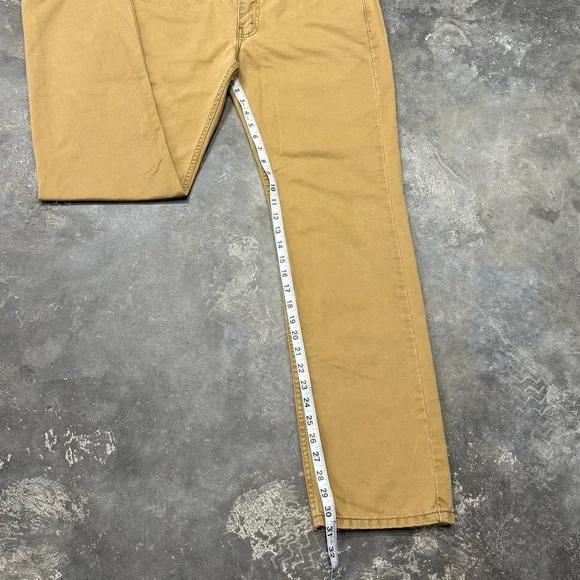 Levi’s 514 Straight Fit Khaki Jeans Men’s 32x32 - Picture 6 of 9
